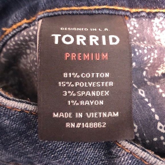 Torrid High Rise Curvy Crop Jeans 26R - Picture 5 of 12